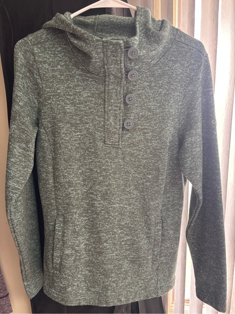 Columbia Dark Green Sherpa Fleece Jacket